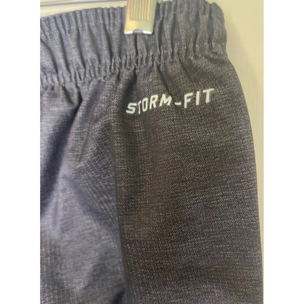 Nike Gold Storm Fit Pants Men's Sz Large Blue-Grey Pull up Zip‎ Leg